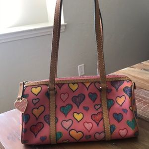 Dooney & Bourne Signature Heart Barrel Bag